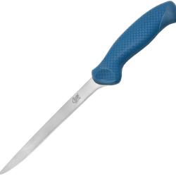Couteau Fixe Camillus AquaTuff Fillet Lame Acier 17,78 cm Manche Caoutchouc Bleu CM23064