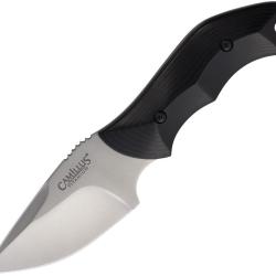 Couteau Fixe Camillus HT-7 Lame Inox Manche Micarta Noir &Eacute;tui Nylon CM99977
