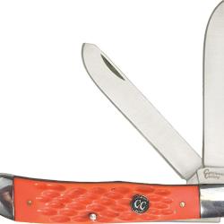 Couteau Pliant Cattleman's Cutlery Signature Trapper Lame Acier 3Cr13 Manche Delrin Orange CC0002JOD