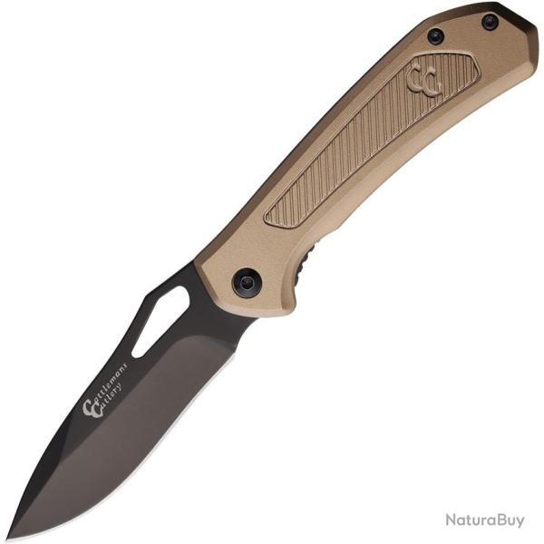 Couteau Pliant Cattleman's Cutlery Terragator Lame Inox Manche Aluminium Bronze Linerlock CC0023T