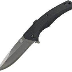 Couteau Cattleman's Cutlery Sidewinder A/O Lame Acier 8Cr13MoV Manche G10 Noir Linerlock CC0041B