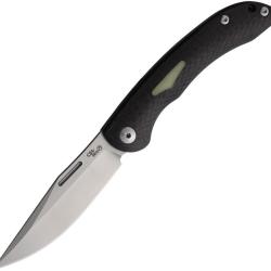 Couteau CH Knives Lame Acier M390 Manche Fibre de Carbone Insert Synth&eacute;tique Slip Joint CHSJ