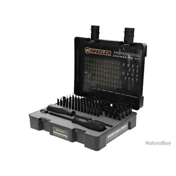 Tournevis et 100 embouts pour armurier Wheeler