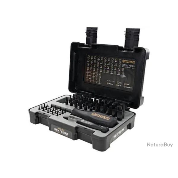 Tournevis et 65 embouts pour armurier Wheeler