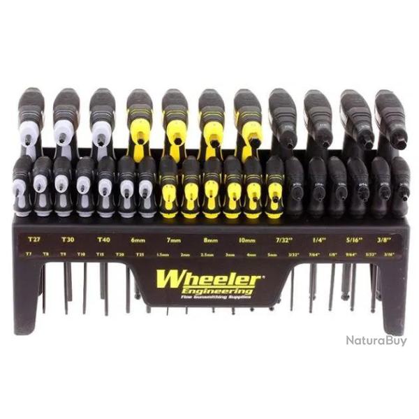 Tournevis et 30 embouts pour armurier Wheeler