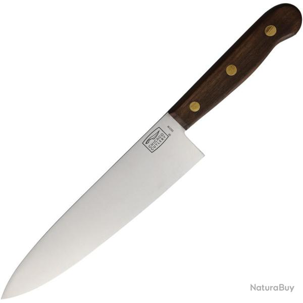 Couteau de Cuisine Chicago Cutlery Chef's Lame Inox Manche Noyer C42SP