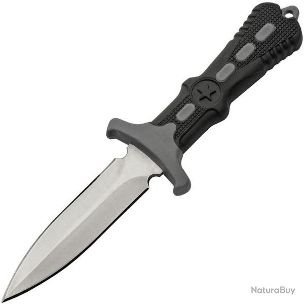 Couteau Fixe Star Neck Lame Inox Manche Plastique Noir �tui Plastique CN211124GY