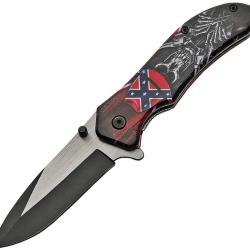 Couteau Pliant Confederate A/O Lame Inox Manche Aluminium Linerlock CN300469