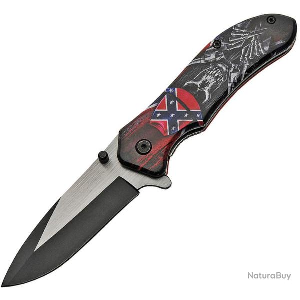 Couteau Pliant Confederate A/O Lame Inox Manche Aluminium Linerlock CN300469