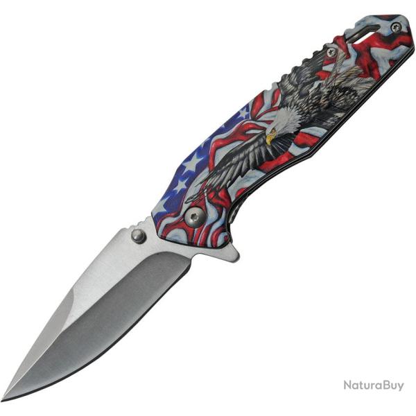 Couteau Pliant Soaring Eagle Lame Acier 420 Manche Aluminium Linerlock CN300511