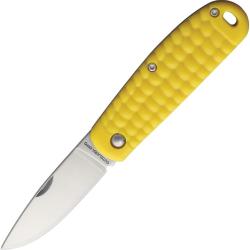 Couteau Pliant CIMO Corn Lame Acier 420 Drop Point Manche ABS Jaune Slip Joint CCMML65