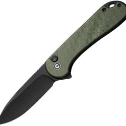Couteau Civivi Elementum II Lame Acier Nitro-V Manche G10 Vert OD Button Lock &Eacute;tui Nylon C18062P3CP