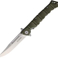 Couteau Cold Steel Medium Luzon Lame Acier 8Cr13MoV Manche GFN Vert OD Linerlock CS20NQLODSW