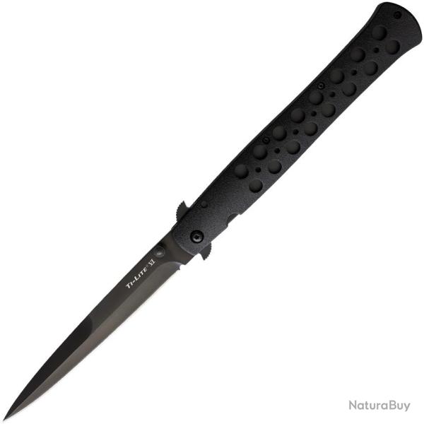 Couteau Pliant Cold Steel Ti-Lite Lame Acier AUS-8 Manche Zytel Noir Linerlock CS26SXPBKBK