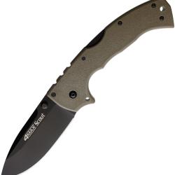 Couteau Pliant Cold Steel 4-Max Scout Lame Acier AUS-10 Manche Griv-Ex Lockback CS62RQDEBK