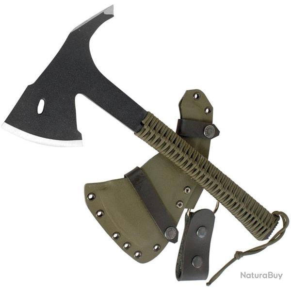 Hachette Condor Sentinel Army T�te Acier 1075 Manche Cordelette Vert od �tui Kydex CTK180936