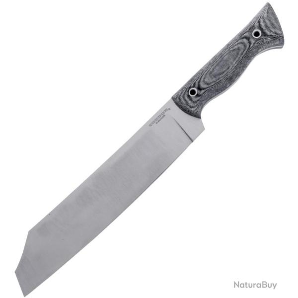 Couteau Condor Woodbuster Chopper Lame Acier 1075 Manche Micarta Noir et Blanc CTK2821978HC