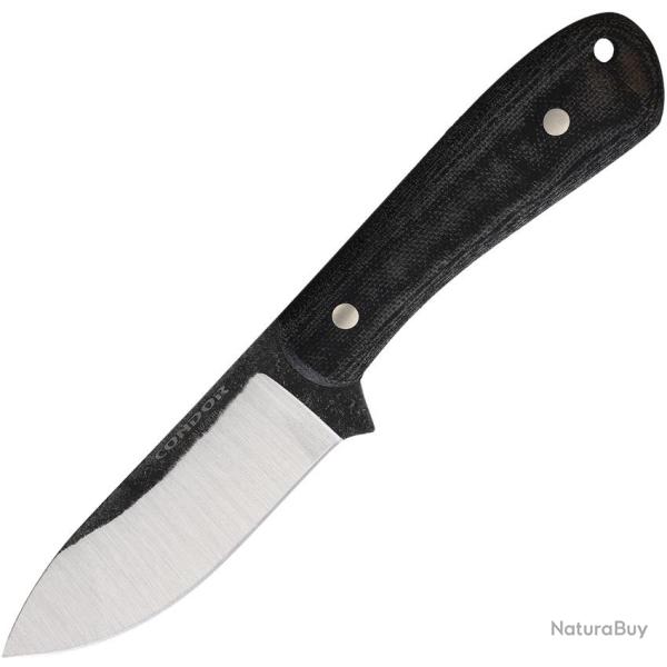 Couteau Fixe Condor Ceres Lame Acier 14C28N Manche Micarta Noir �tui Kydex CTK396334SK
