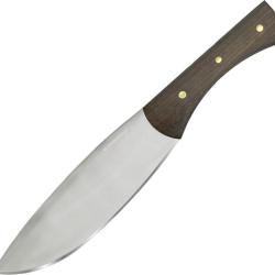 Couteau Fixe Condor Knulujulu Lame Acier 440C Manche Bois Marron &Eacute;tui Cuir CTK500366