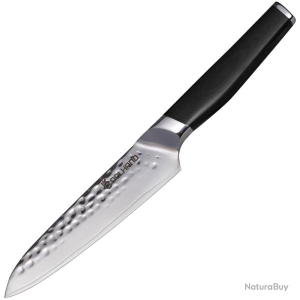 Couteau de Cuisine Coolhand Utility Lame Acier 440C Manche G10 Noir CLH7195CG10