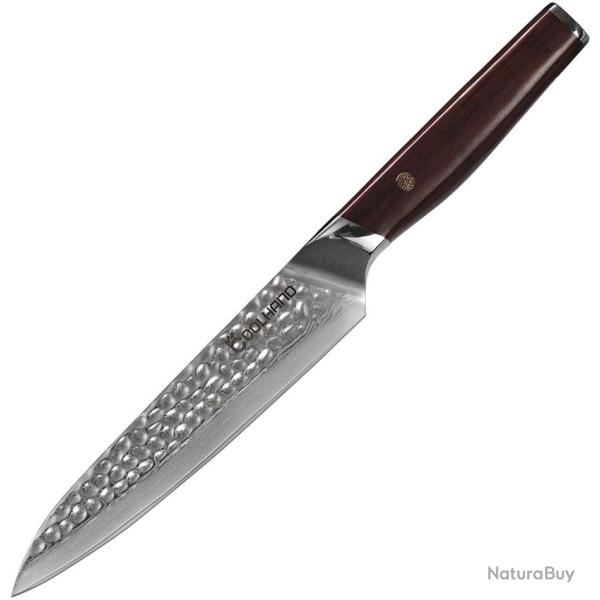 Couteau de Cuisine Coolhand Utility Lame Acier Manche Cocobolo CLH7196DCB
