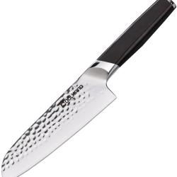 Couteau de Cuisine Coolhand Santoku Lame Acier 440C Manche &Eacute;b&egrave;ne CLH7197CE