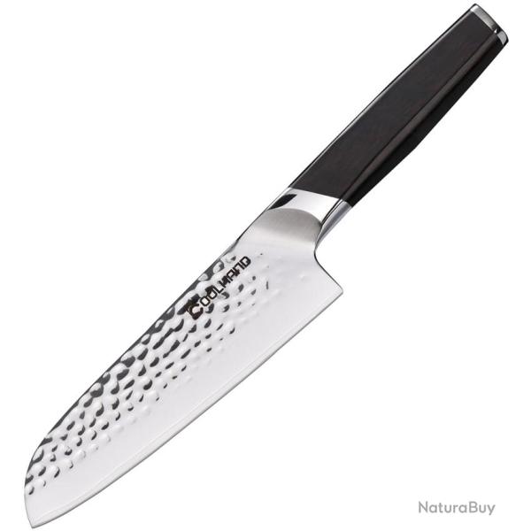 Couteau de Cuisine Coolhand Santoku Lame Acier 440C Manche �b�ne CLH7197CE