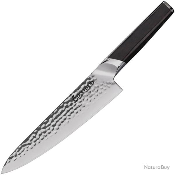 Couteau de Cuisine Coolhand Chef's Lame Acier 440C Manche �b�ne CLH7198CE