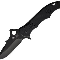 Couteau CSSD-SC Bram Frank Design Abaniko 2 Redonda Bowie Lame Inox Noire Manche G10 Noir CSSD35