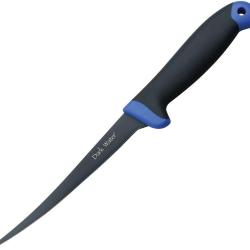 Couteau Dark Water Fillet Lame Acier 5Cr15MoV Manche Caoutchouc Bleu et Gris &Eacute;tui Nylon DWFIX004CS