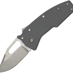 Couteau Pliant Demko Nano Shark AUS10A Lame Acier AUS-10 Clip Point Manche GRN Gris DEM19280