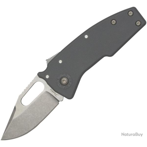 Couteau Pliant Demko Nano Shark AUS10A Lame Acier AUS-10 Clip Point Manche GRN Gris DEM19280