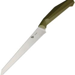 Couteau de Cuisine Diafire Emerald Bread Lame Acier 8Cr13MoV Manche Plastique Vert DF9106
