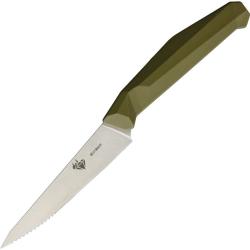 Couteau de Cuisine Diafire Emerald Steak Lame Acier 8Cr13MoV Manche Plastique Vert DF9107