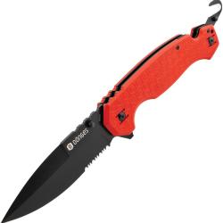 Couteau Pliant Donges Rescue Lame Acier D2 Manche G10 Rouge Linerlock BOM01DG004