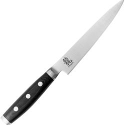 Couteau Cuisine Dragon by Apogee Utility Lame Acier CTS-BD1 Manche R&eacute;sine et Micarta Noir DRG00808