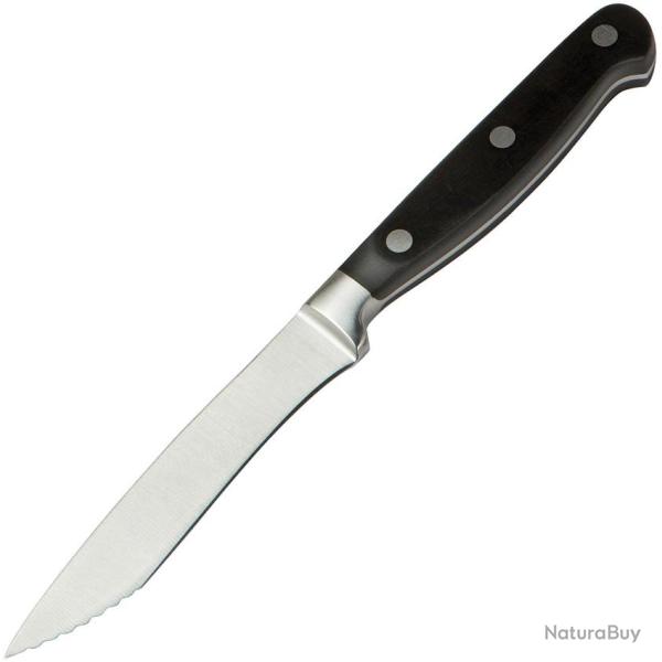 Couteau de Cuisine Dragon by Apogee Single Recurve Steak Lame Inox Manche Synth�tique Noir DRG00818