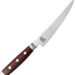 Couteau Cuisine Dragon by Apogee Fillet Lame Acier CTS-BD1 Manche R&eacute;sine et Micarta Rouge DRG00824