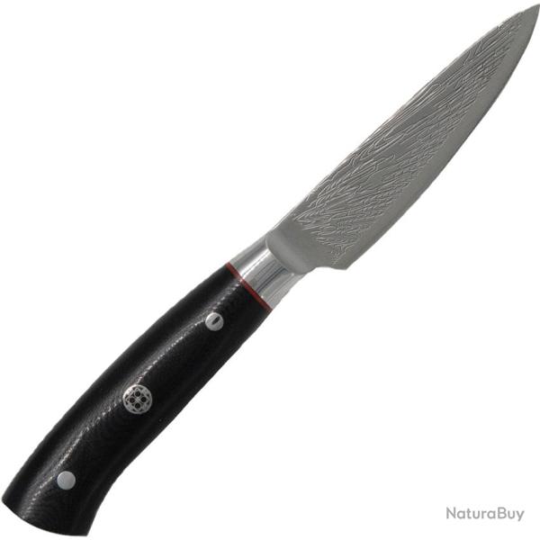 Couteau de Cuisine Dragon by Apogee Dragon Storm Paring Lame Acier CTS-BD1 Manche G10 Noir DRG00859