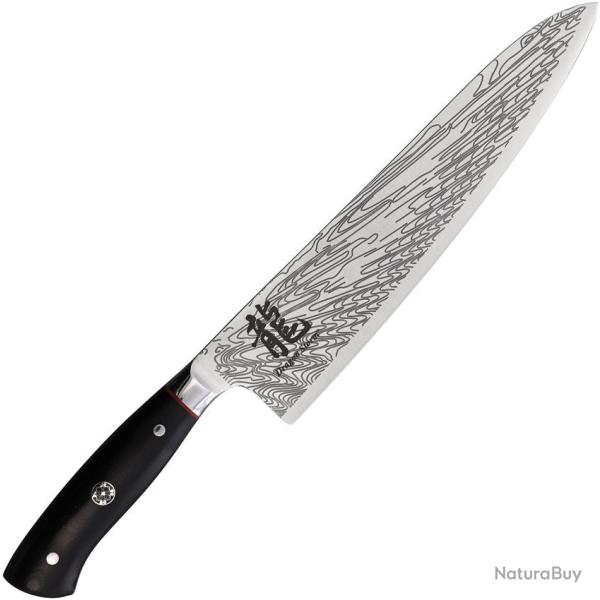 Couteau de Cuisine Dragon by Apogee Dragon Storm Chef's Lame Acier CTS-BD1 Manche G10 Noir DRG00863