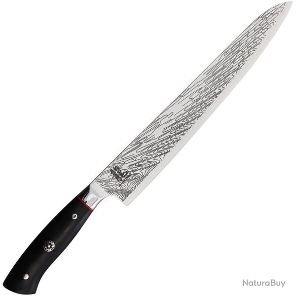 Couteau de Cuisine Dragon by Apogee Lame Acier CTS-BD1 Manche R�sine et Micarta Noir DRG00874