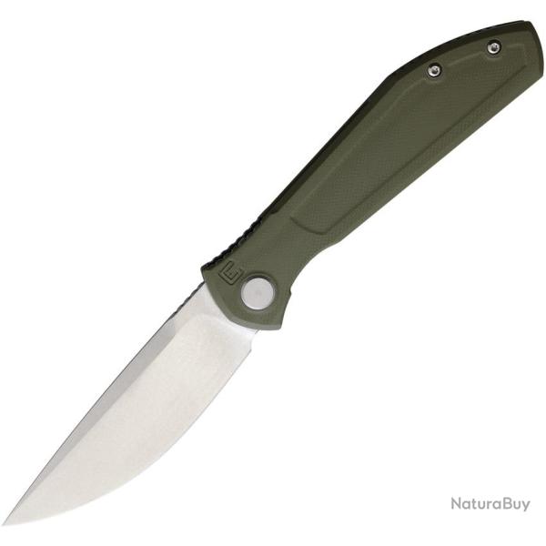 Couteau Pliant ECHO BY CKF Splinter Lame Acier CPM-S35VN Manche G10 Vert Linerlock �tui ECH08GRN