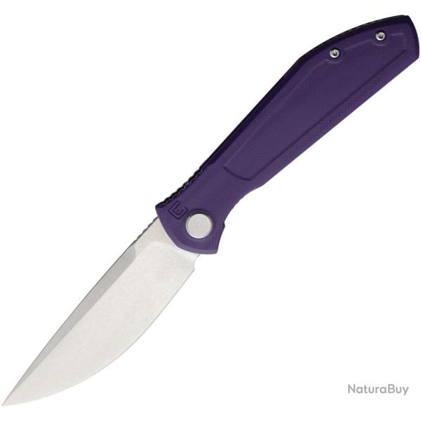 Couteau Pliant ECHO BY CKF Splinter Violet Lame Acier CPM-S35VN Manche G10 Linerlock �tui ECH08V