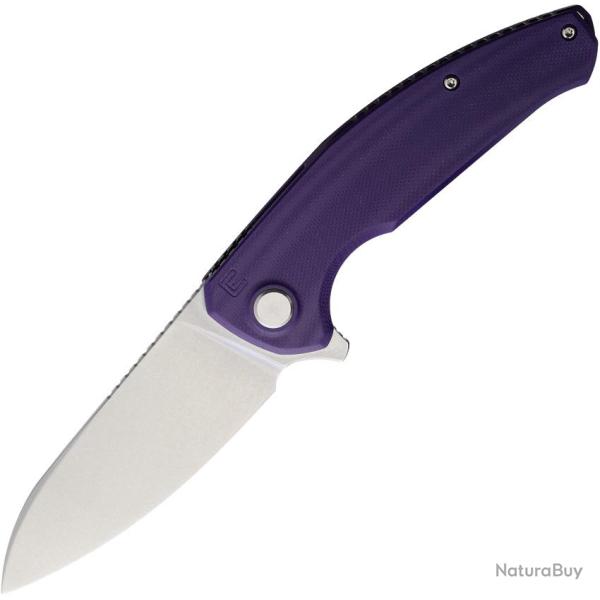 Couteau Pliant ECHO BY CKF Natrix Violet Lame Acier CPM-S35VN Manche G10 Linerlock �tui ECH09V