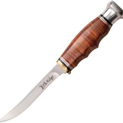 Couteau Fixe Elk Ridge Outskirt Lame Acier 8Cr13MoV Manche Cuir &Eacute;tui Cuir ER20031LBR