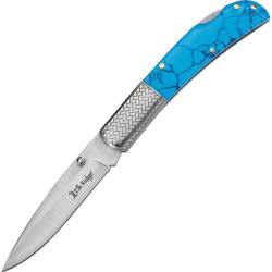 Couteau Pliant Elk Ridge Lame Acier 3Cr13MoV Manche POM Lockback ER2006BL