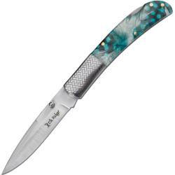 Couteau Pliant Elk Ridge Lame Acier 3Cr13MoV Manche POM Vert Lockback ER2006GN