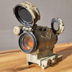 Point Rouge Aimpoint Comp M5 Avec cale de 33mm + Filtre - Point 2 Moa - peint camouflage