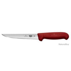 5.6001.15 Couteau &agrave; saigner 15 cm Victorinox manche rouge
