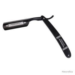 2.6830-Rasoir pliant Dovo 6/8 largeur de lame 20mm "Bismarck" tout noir